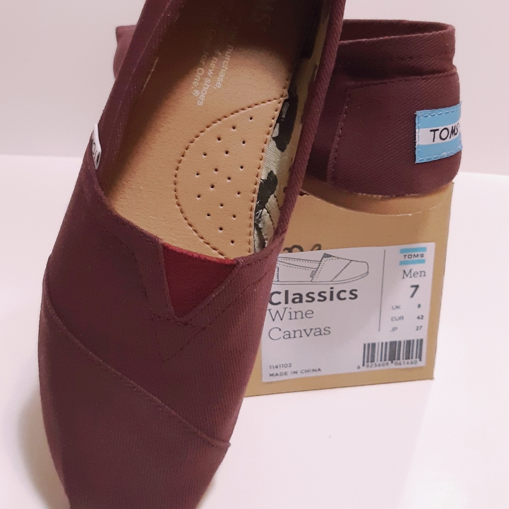 TOMS Wine Canvas Men's Classics